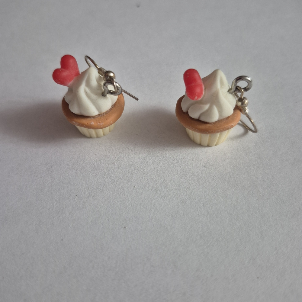 Cupcake Charm Earrings